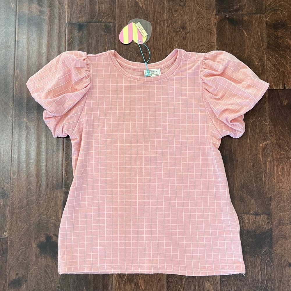 NWT Trendy Bubble Balloon Puff Sleeve Top Blouse
